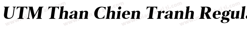 UTM Than Chien Tranh Regular字体转换